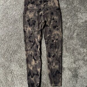 Women’s Brown Tie-Dye Leggings